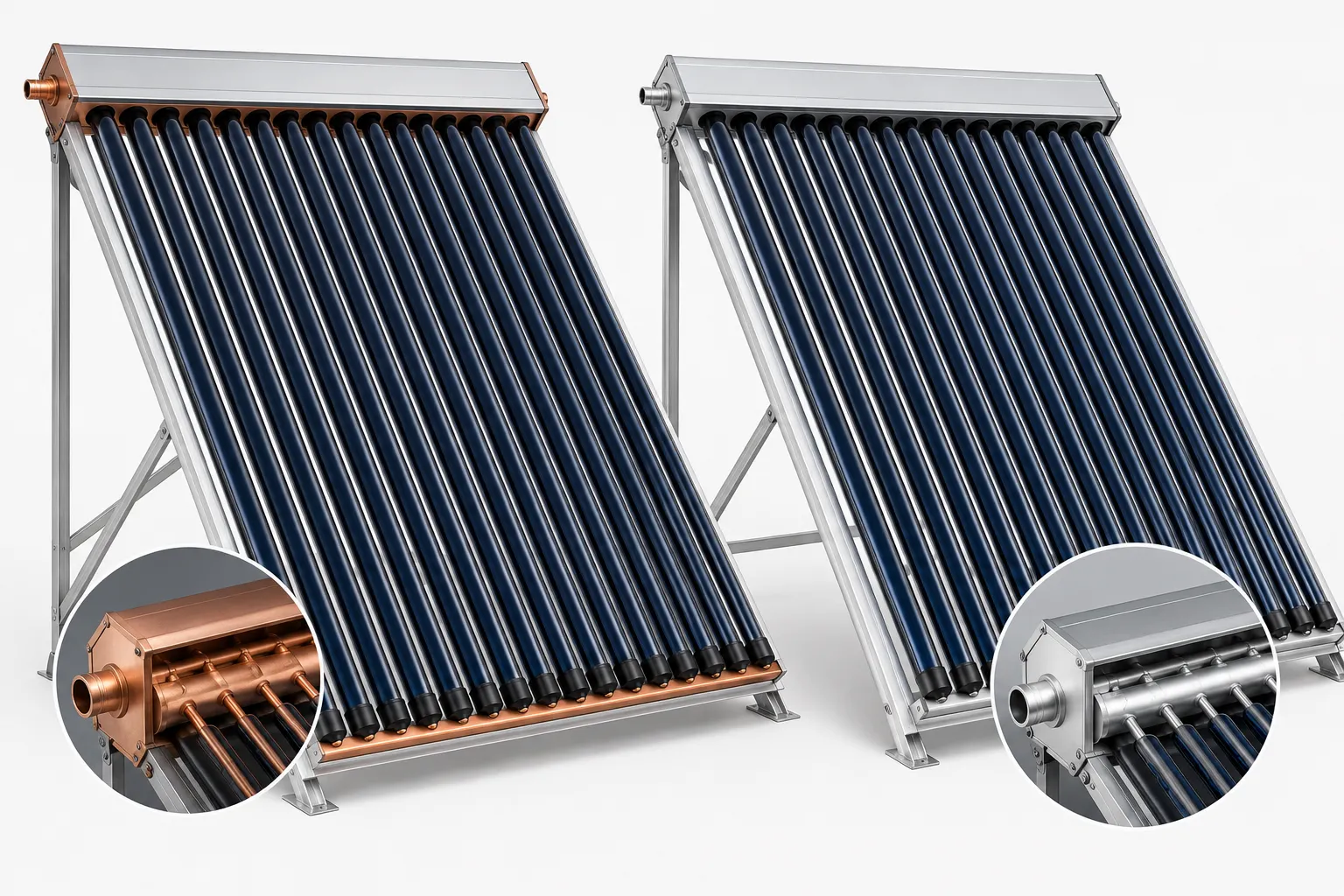 Bakır ve alüminyum solar kollektör